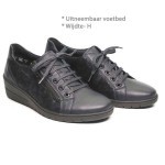 Sneaker blauw leder 25021 Solidus